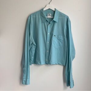 Lacoste Men's Light Blue Shirt-Upcycled